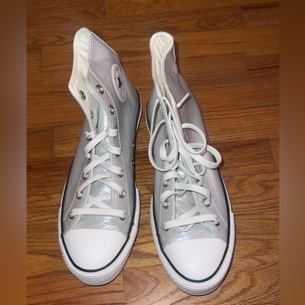 Converse Silver High-Top Platforms - image 2